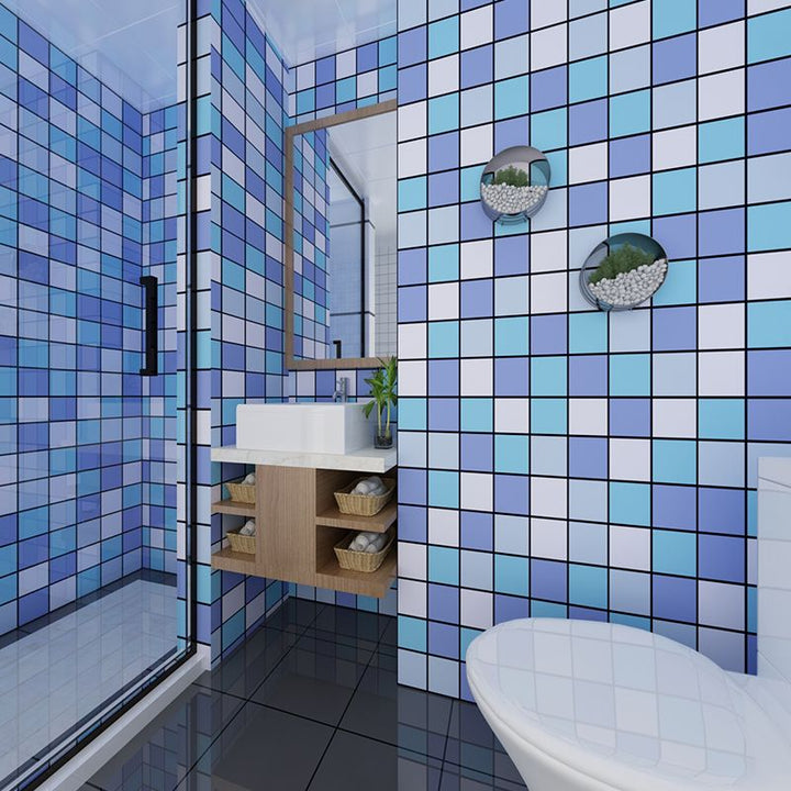Lisslune | Mosaic tiles removing and applying tile roll kitchen waterproof splash guard wall tiles