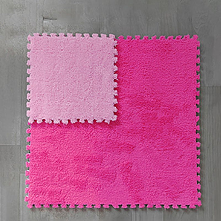 Lisslune | Modern Tiles and Carpet Plush Cut Composite Non-Slip Carpet Tiles