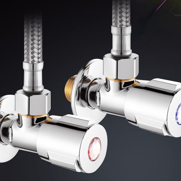 Lisslune | 2-Handle Brass Bathroom Faucet Modern High Arc Central Valve