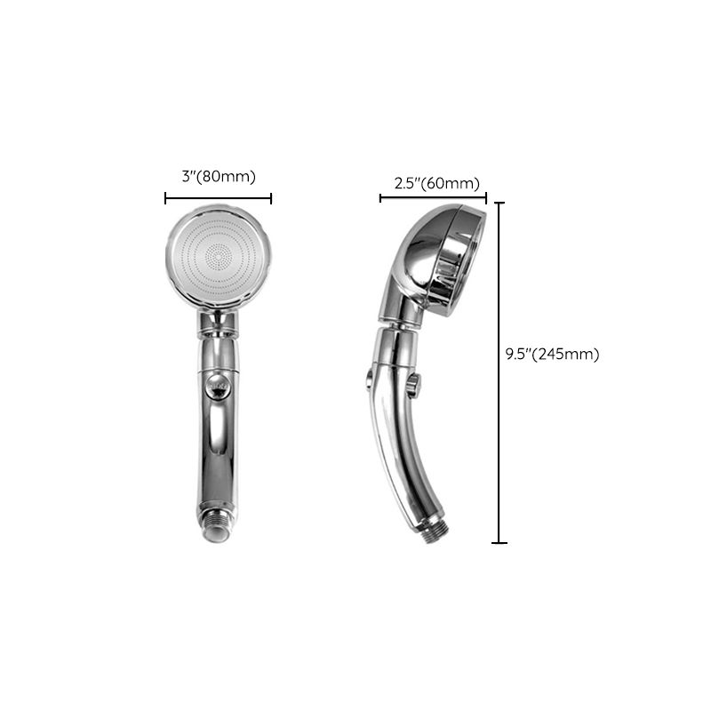 Lisslune | Contemporary Hand Shower Head Silver 3 Spray Pattern Wall Mount Shower Head