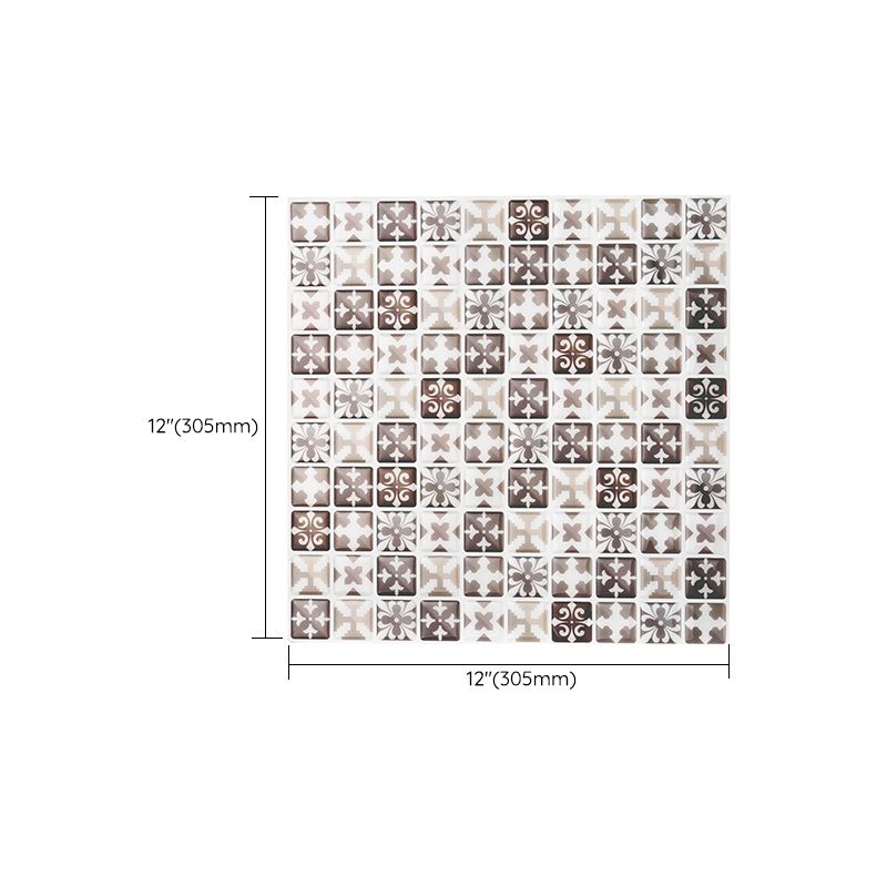 Lisslune | Plastic Peel & Stick Subway Tile Modern Simple Subway Tile Wallpaper