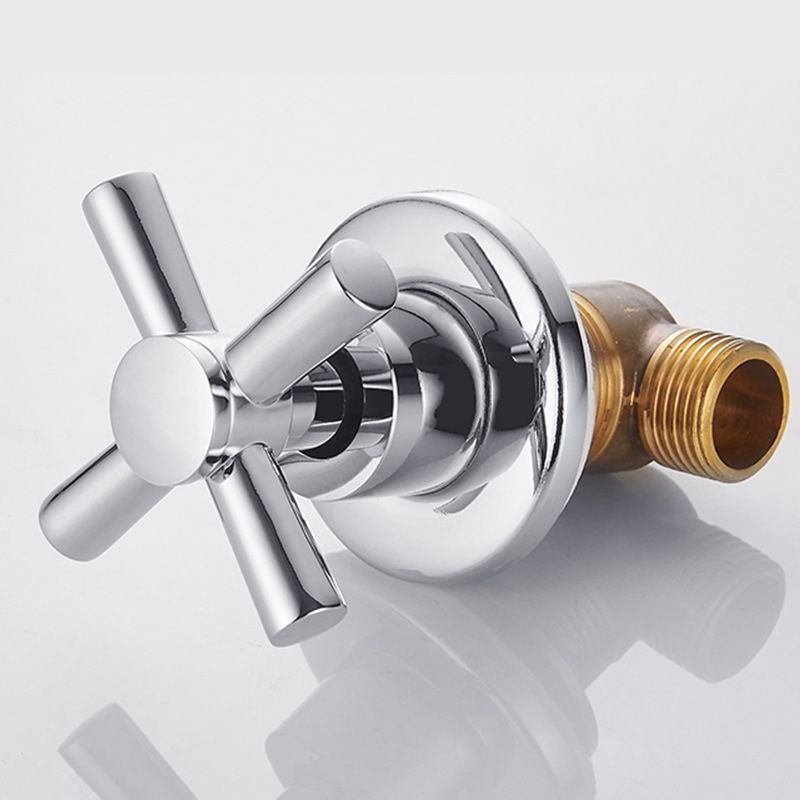 Lisslune | Modern Cross Handle Faucet Monochrome Wall Mounted Bathroom Faucet