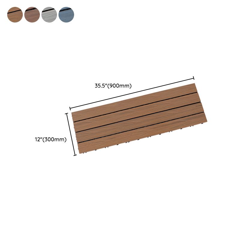 Lisslune | Deck Plank drilled hardwood tiles exterior flooring