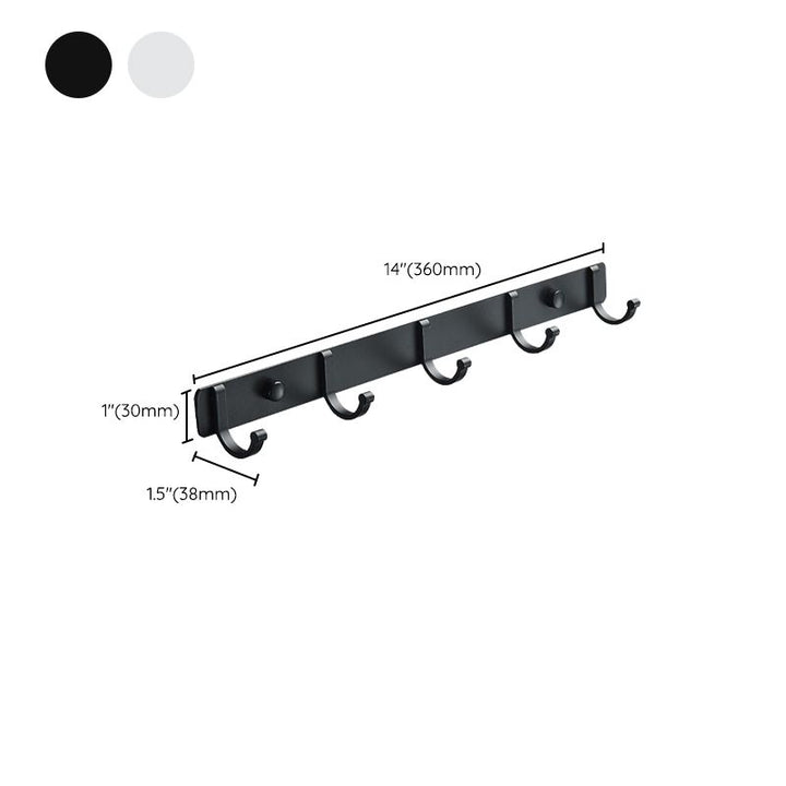 Lisslune | Modern Bathroom Accessories Set Silver/Black Bathroom Accessory Kit