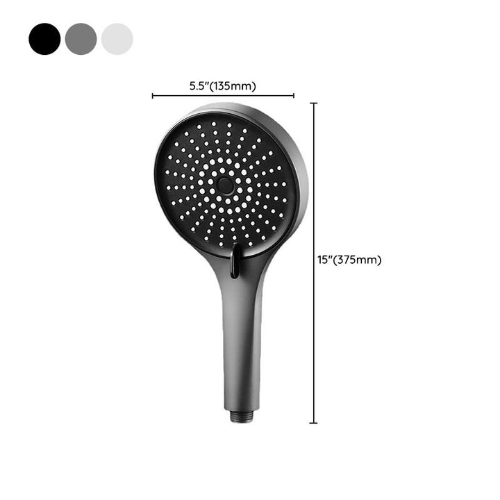 Lisslune | Plastic Hand Shower Round Handheld Showerhead with Self-Cleaning