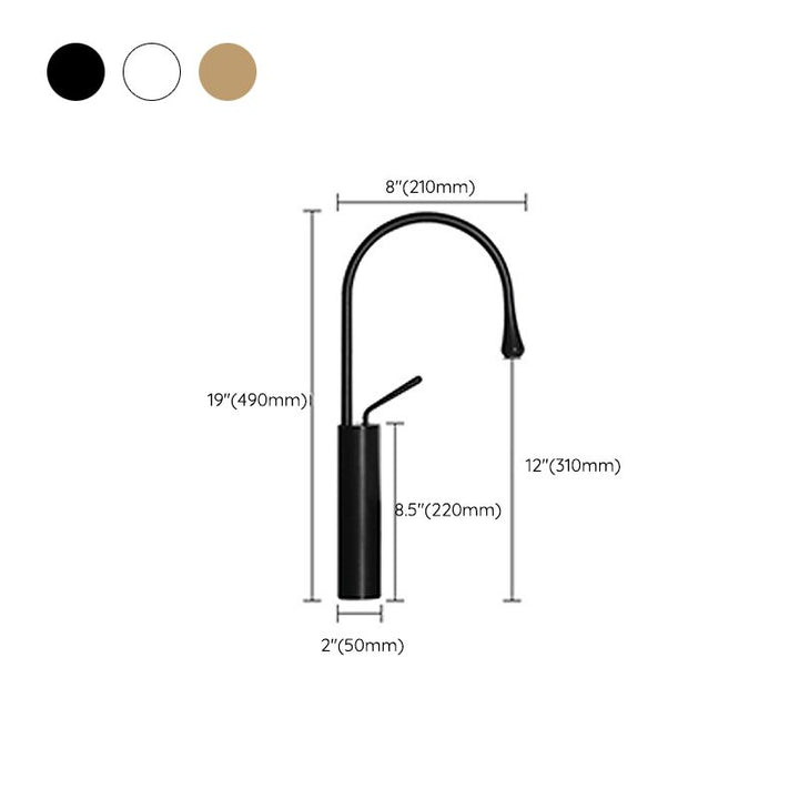 Lisslune | Glam Style Faucet Single Lever Handle Basin Faucet for the Bathroom