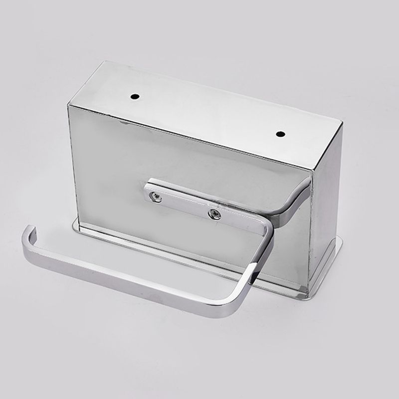 Lisslune | 2-piece stainless steel classic bathroom accessory set black & chrome paper holder