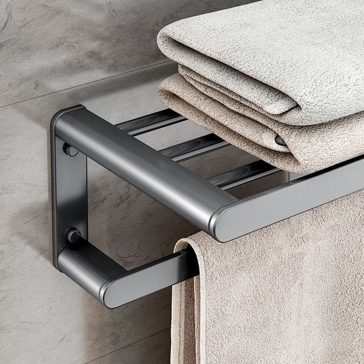 Lisslune | Matte Gray Bathroom Hardware Set Modern Bathroom Accessories Set