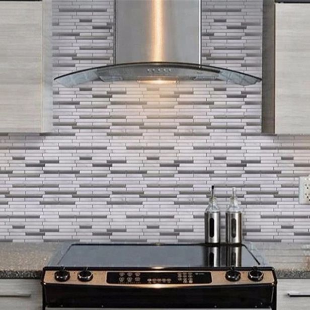 Lisslune | Peel & Stick Subway Tile Stain Resistant Plastic Rectangle Peel and Stick Tile 2-Pack