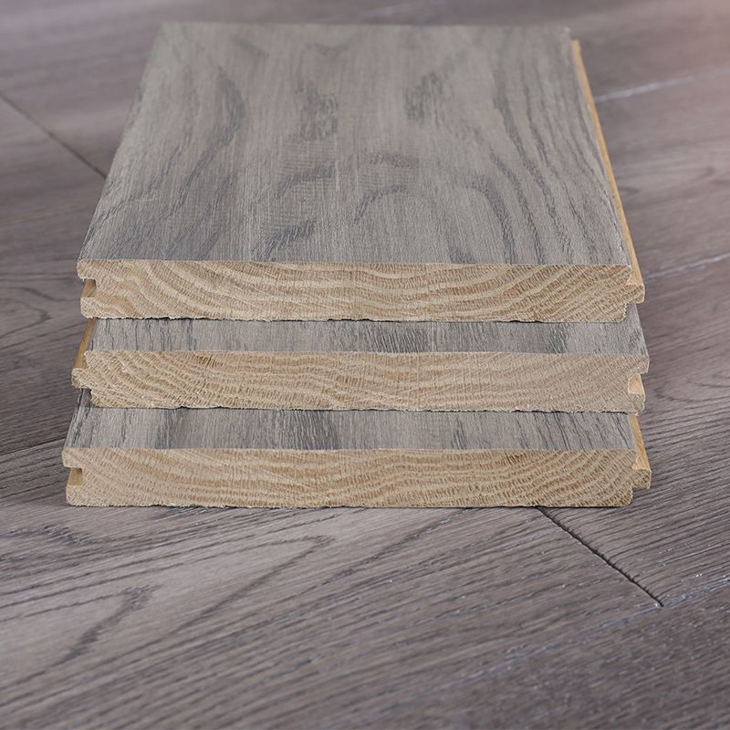 Lisslune | Tradition Wood Tile Wire Brushed Rectangle Oak Wood for Living Room