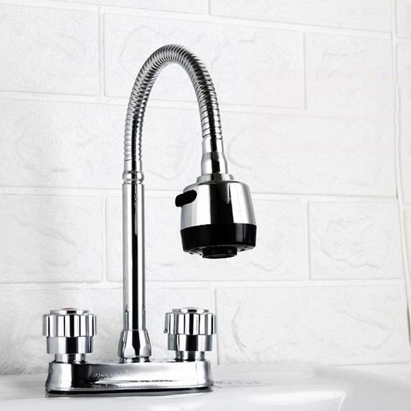Lisslune | Modern Style Vessel Faucet Copper Knob Handle Low Arc Vessel Faucet
