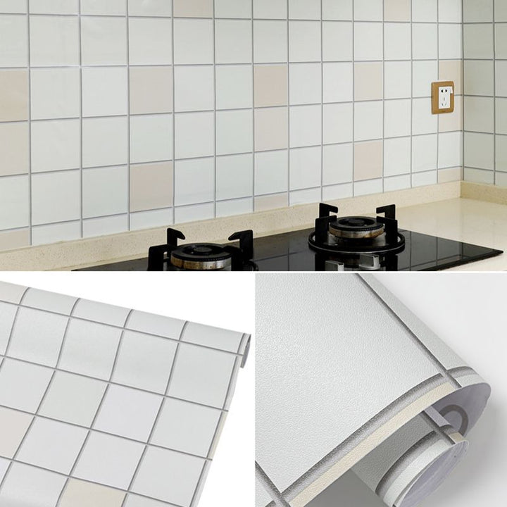Lisslune | Modern Peel and Stick Tiles PVC Mosaic Tiles Peel and Stick Back Wall Tiles