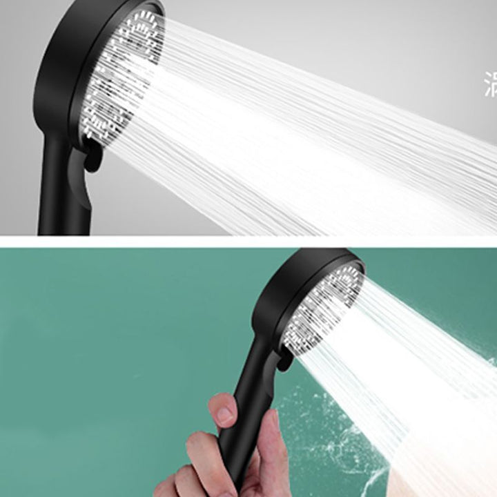 Lisslune | Modern Round Hand Shower Medium Flow 5 Spray Wall Mount Hand Shower