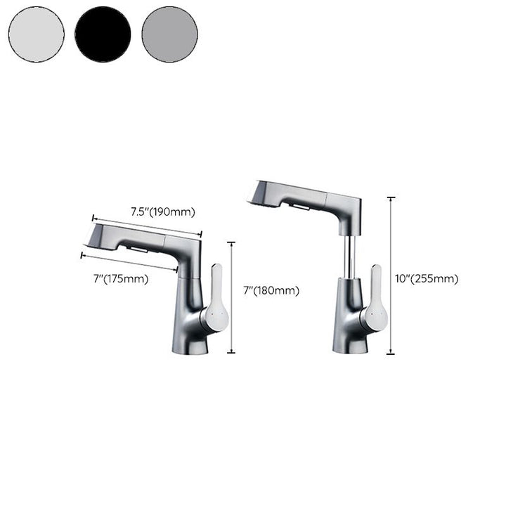 Lisslune | Modern Faucet Solid Copper Centerset Bathroom Faucet
