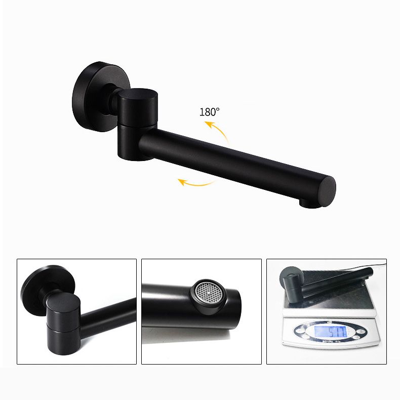 Lisslune | Industrial Wall-Mounted Bathroom Faucet 2-Hole Swivel Spout Sink Faucet