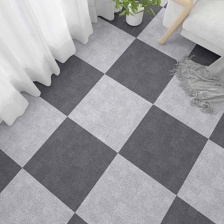 Lisslune | Rectangular Plastic Floor Waterproof Fabric Look Floor Tiles