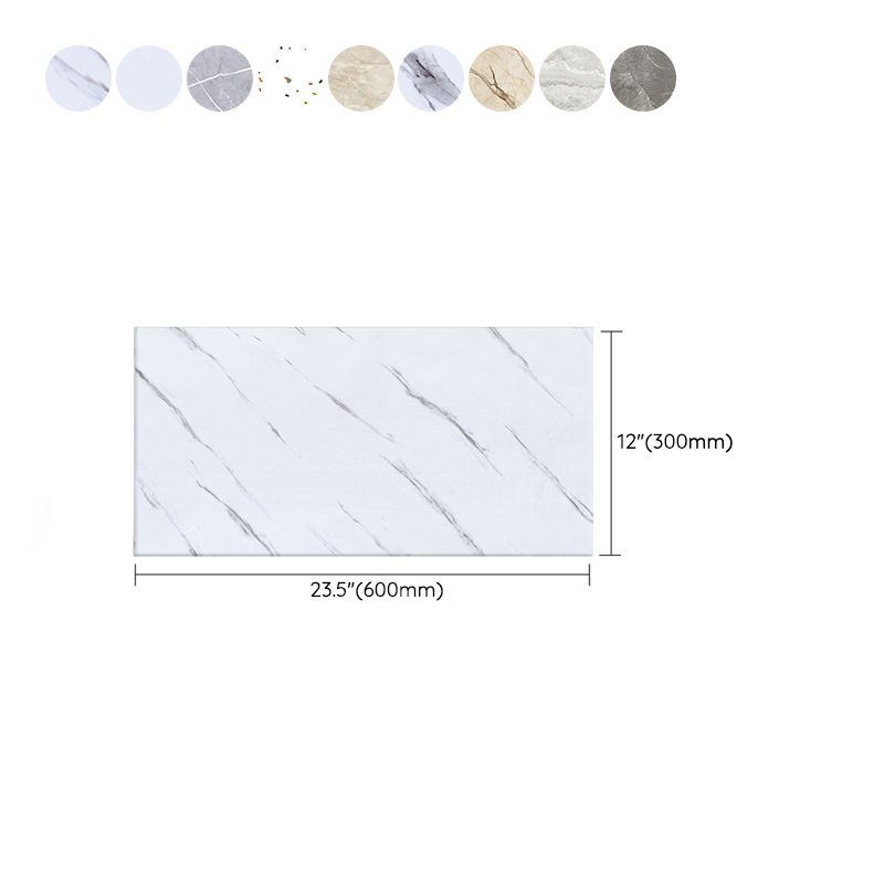 Lisslune | PVC Rectangular 3-Pack 12" X 23" Peel & Stick Mosaic Tile Kitchen and Bath Backsplash