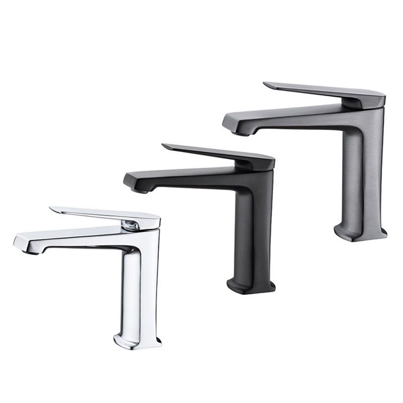 Lisslune | Modern Basin Mixer Lever Handle Copper Low Arc Basin Mixer