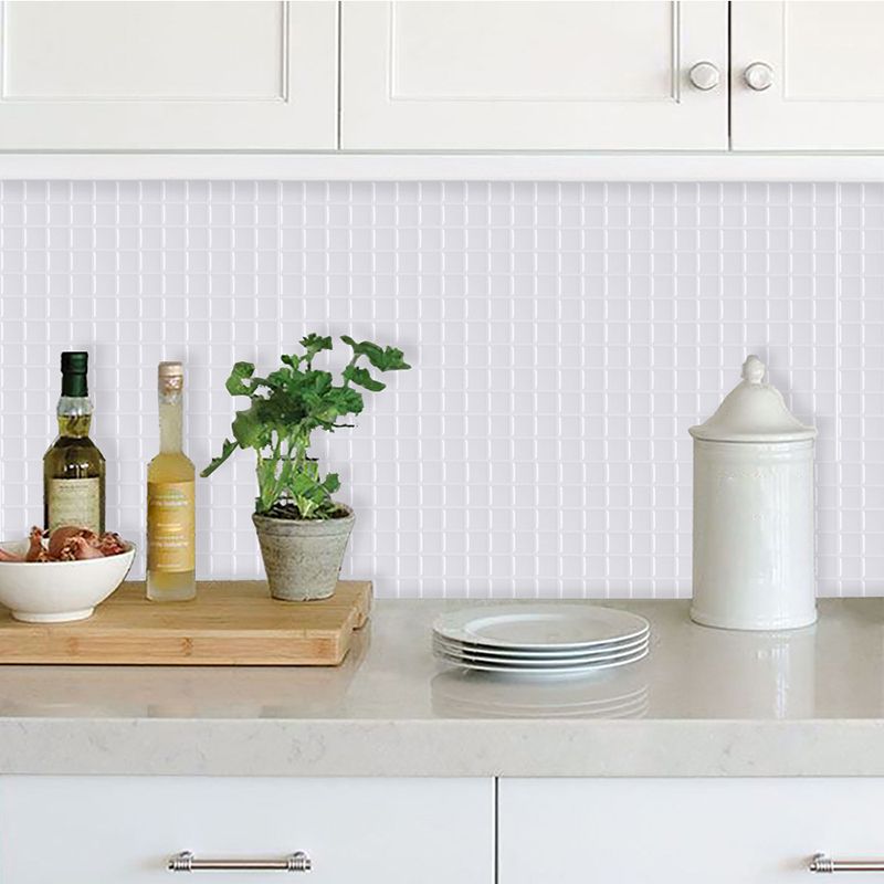 Lisslune | Peel-and-Stick Tile Square Stain-Resistant Mosaic Peel-and-Stick Tile for the Kitchen