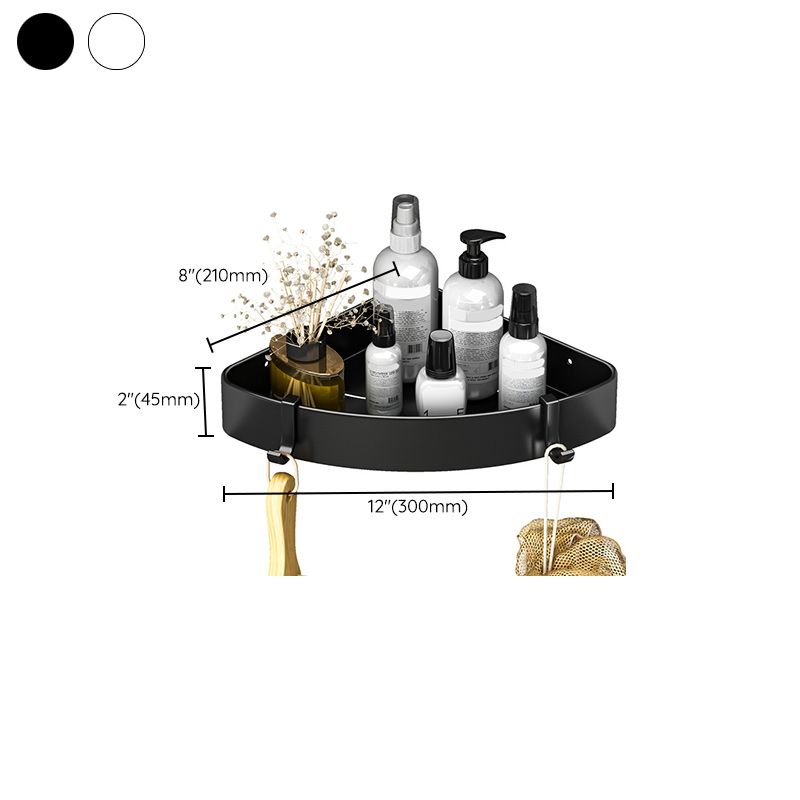 Lisslune | Modern Black-White Metal Bath Hardware Set Bath Rack Bathroom Hardware Set
