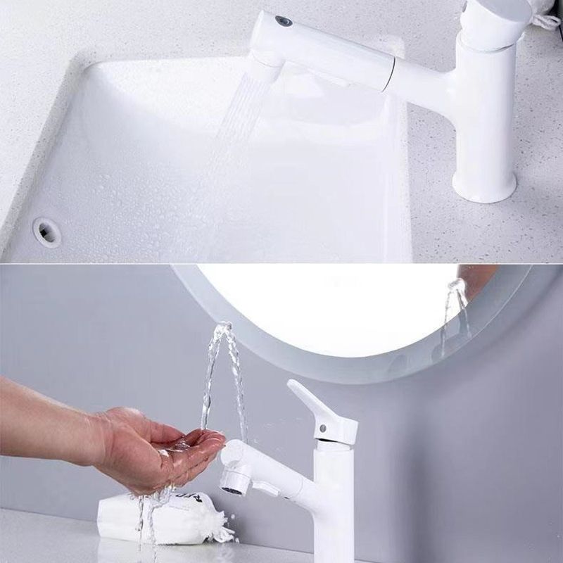Lisslune | Vessel Sink Faucet Contemporary Pull-out Faucet with Swivel Spout