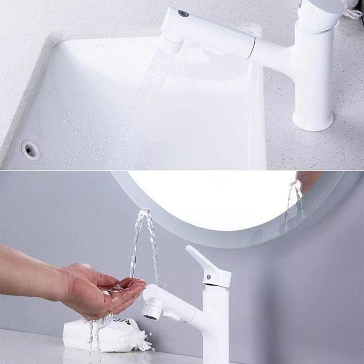Lisslune | Vessel Sink Faucet Contemporary Pull-out Faucet with Swivel Spout