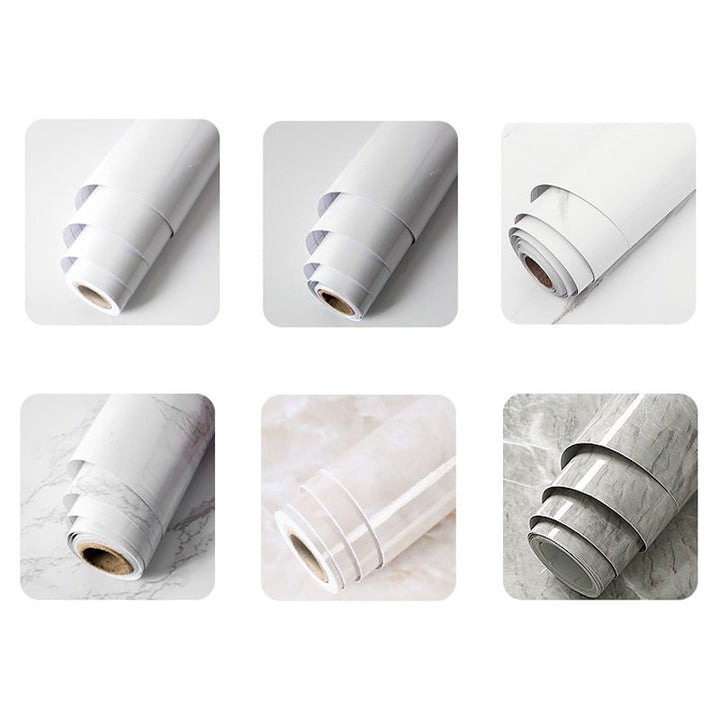 Lisslune | Marble Texture Scratch Resistant Tile PVC Single Peel & Stick Tile for Bathroom Backsplash