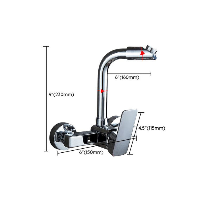 Lisslune | Center connection basin mixer single lever swivel spout center connection fitting