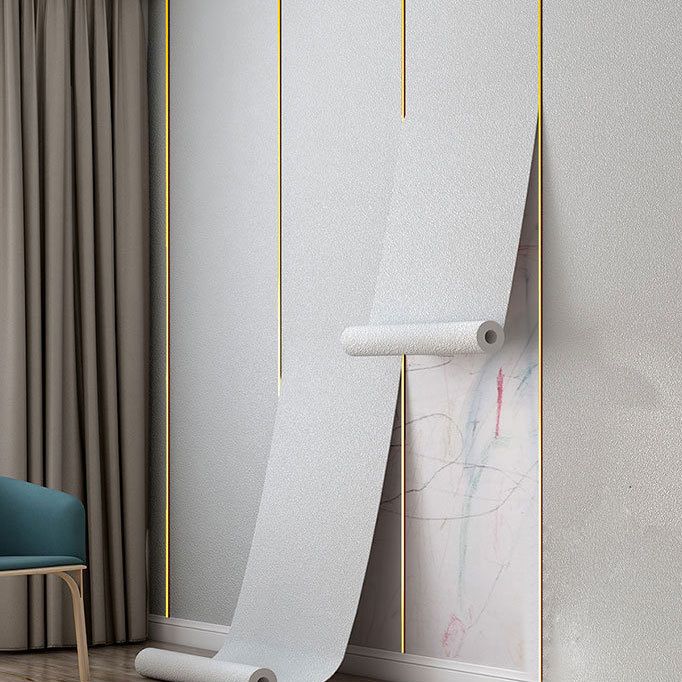 Lisslune | Contemporary Style Wall Panel Linen Living Space Peel and Stick Wall Covering