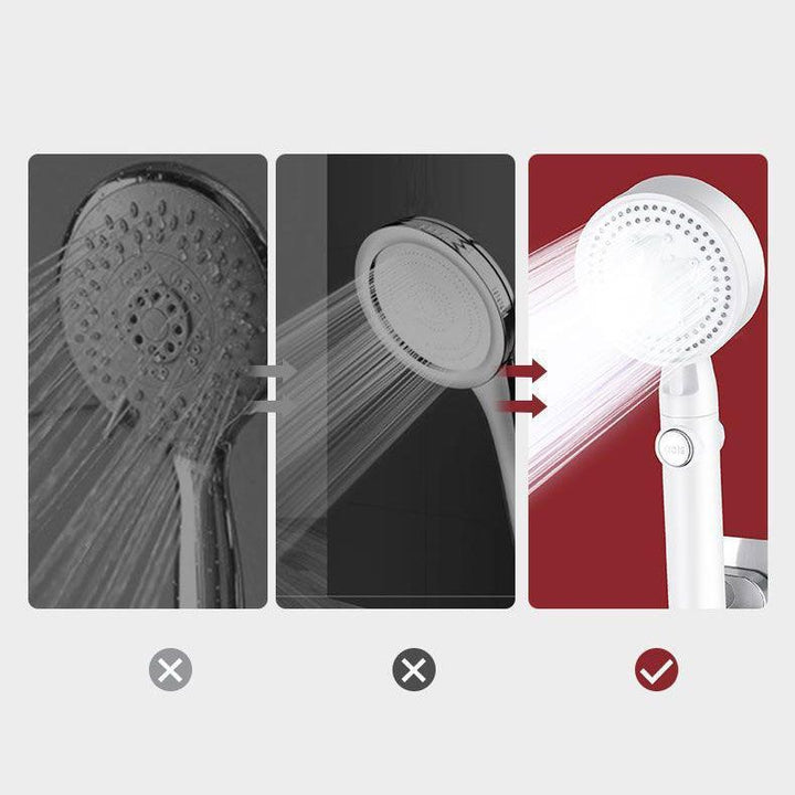 Lisslune | Contemporary Showerhead Combination Hand Shower Plastic Wall Mount Shower Combination