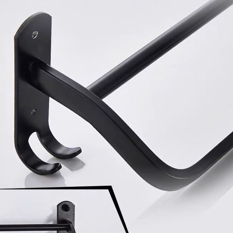 Lisslune | Modern Bathroom Accessories Set Towel Holder Black Soap Dish Bath Accessories Set
