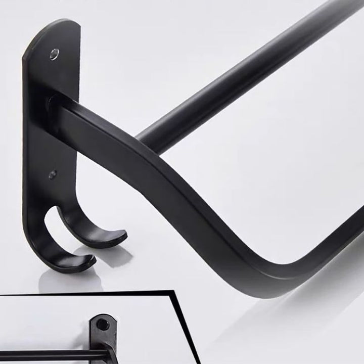 Lisslune | Modern Bathroom Accessories Set Towel Holder Black Soap Dish Bath Accessories Set