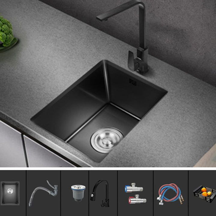 Lisslune | Classic sink made of stainless steel built-in sink with scratch-resistant basin for the kitchen