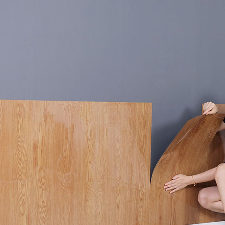 Lisslune | PVC Wall Paneling Rectangle Waterproof Wood Look Wall Covering for the Living Room