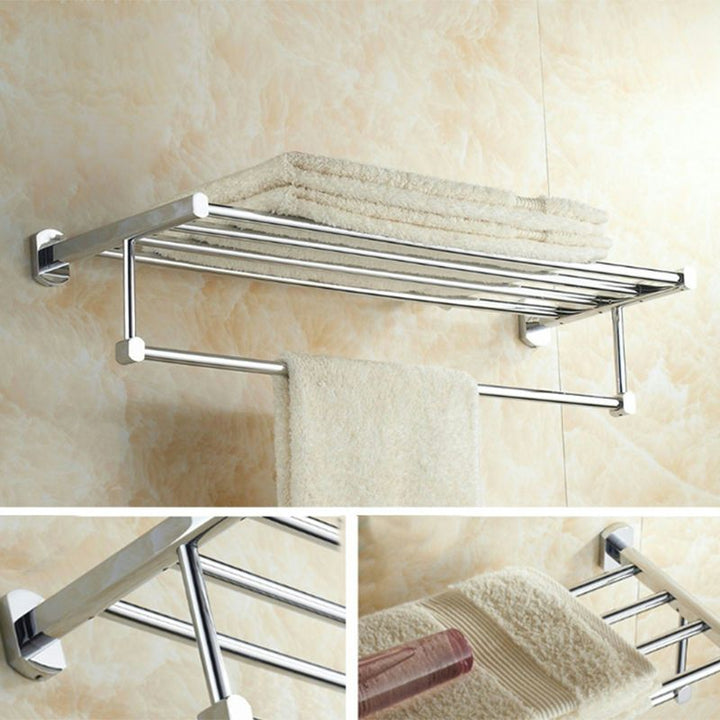 Lisslune | Modern bathroom accessory set paper holder towel bar stainless steel bathroom set