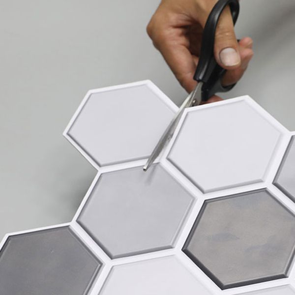 Lisslune | Mosaic Tiles Wallpaper PVC waterproof for peeling and sticking Mosaic tiles with hexagonal shape
