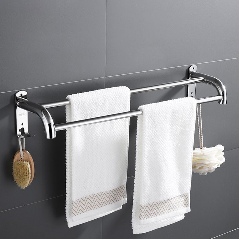 Lisslune | Silver/Black Bathroom Hardware Set Modern Bathroom Accessory Hardware Set