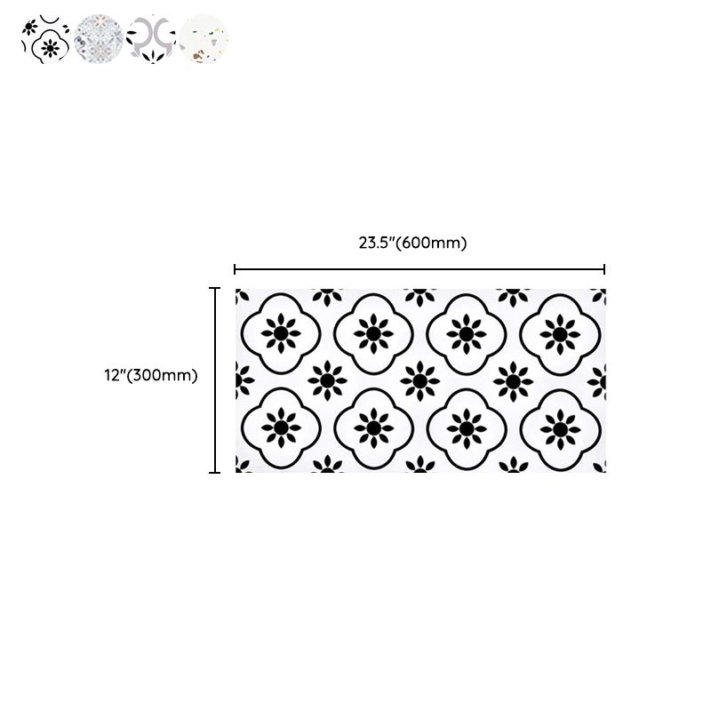 Lisslune | PVC Rectangular 10 Pack 12" X 23" Peel & Stick Mosaic Tile Kitchen and Bathroom