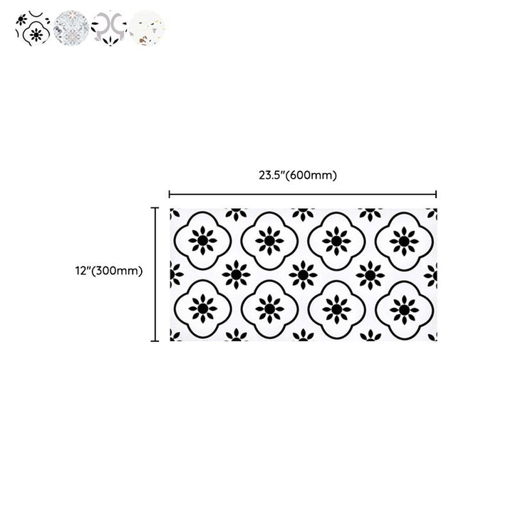 Lisslune | PVC Rectangular 10 Pack 12" X 23" Peel & Stick Mosaic Tile Kitchen and Bathroom