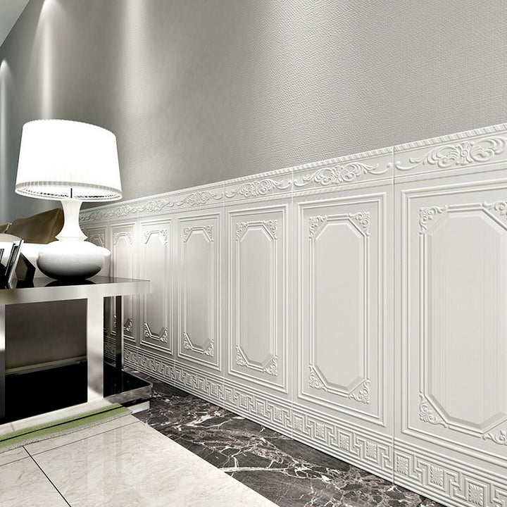 Lisslune | Glam Scratch Resistance Wainscoting 3D Peel and Stick Interior Wall Panel