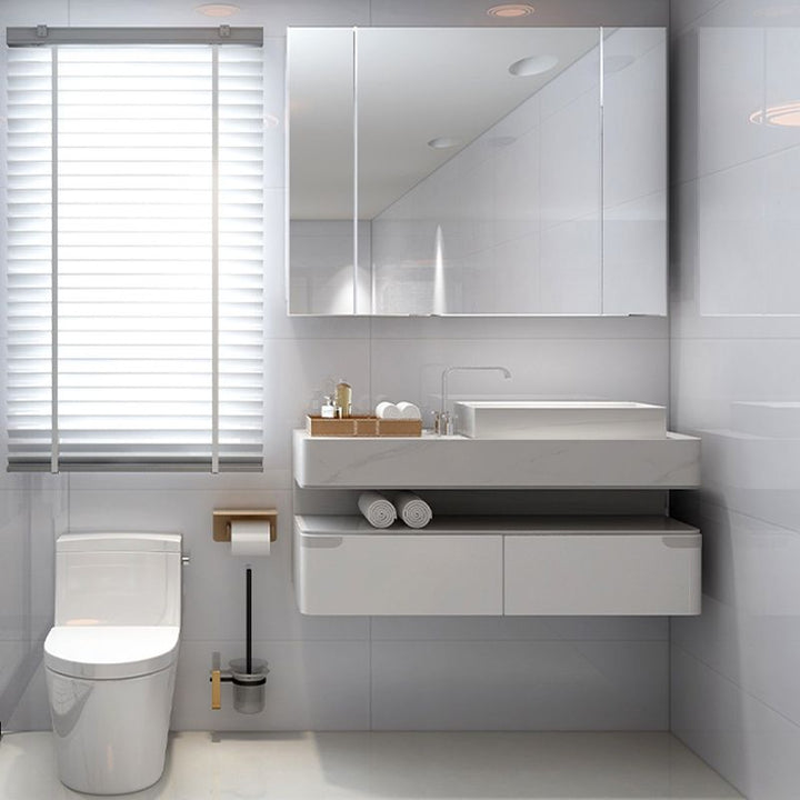 Lisslune | Bathroom single tile marble pattern peel-and-stick tiles backing plate