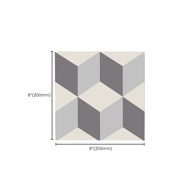 Lisslune | Square Indoor Vinyl Floor Peel and Stick 3D Print Vinyl Floor