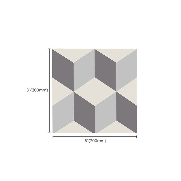 Lisslune | Square Indoor Vinyl Floor Peel and Stick 3D Print Vinyl Floor