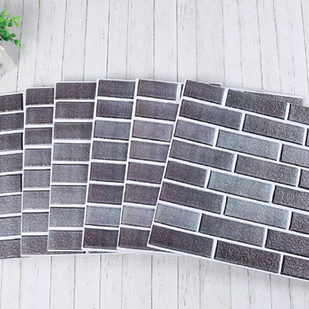 Lisslune | Plastic Peel-and-Stick Tiles Indoor Subway Tiles Wallpaper with Waterproof