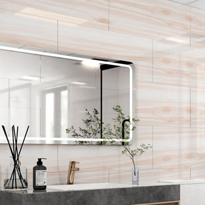 Lisslune | PVC Wall Paneling Rectangle Waterproof Wood Look Wall Covering for the Living Room