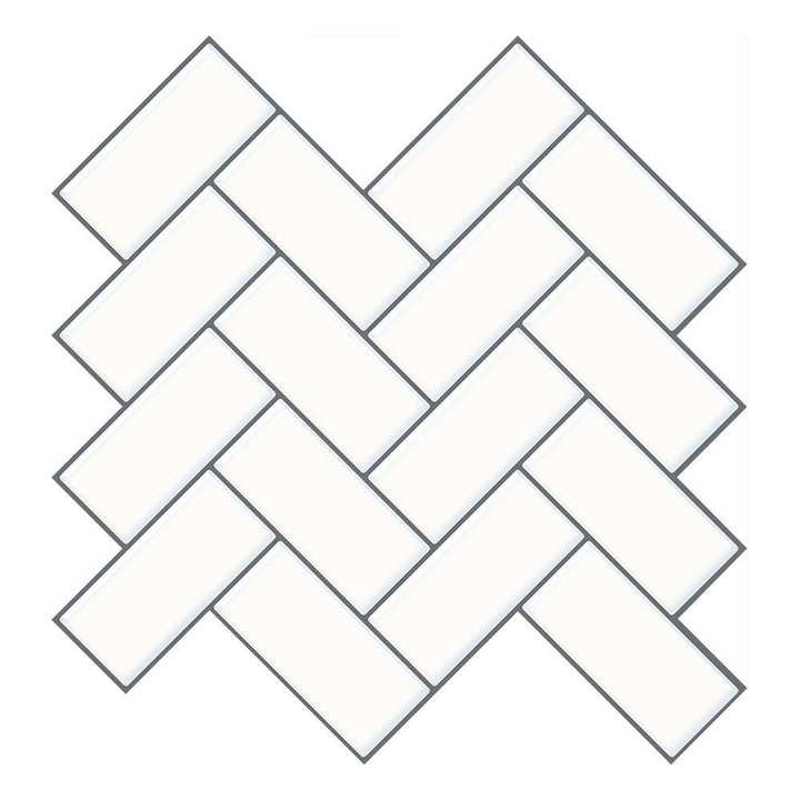 Lisslune | Matte Square Peel & Stick Tile Stone Composite Subway Tile for Kitchen Backsplash