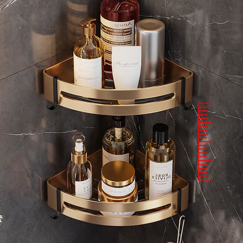 Lisslune | Black and Brass Bathroom Hardware Set Modern Stainless Steel Bathroom Shelf/Towel Holder/Paper Holder