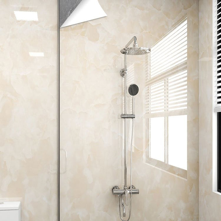 Lisslune | Modern Peel/Stick Splash Guard Tiles PVC Wallpaper for Bathroom Splash Protection