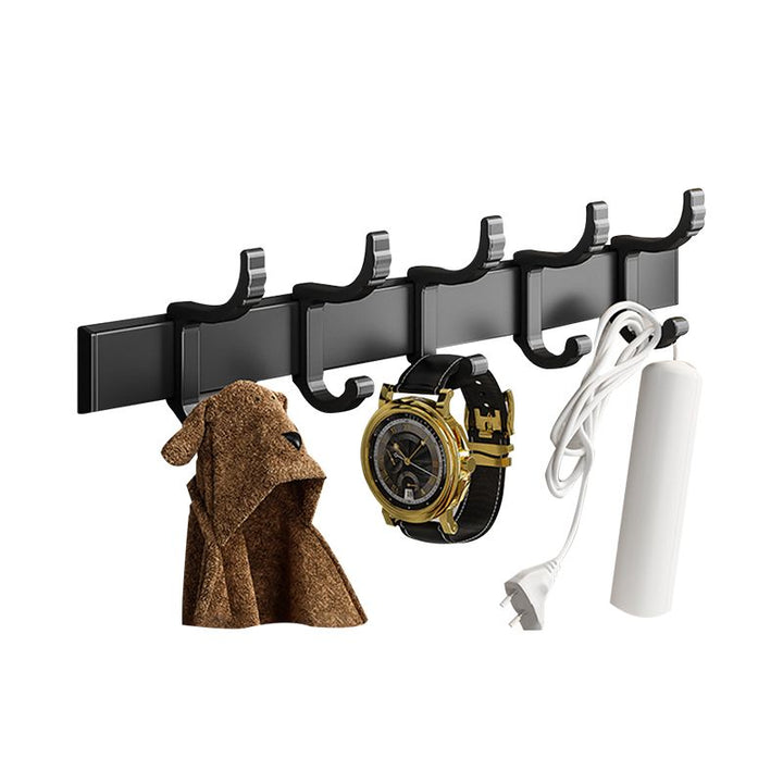 Lisslune | Black Aluminum Bathroom Accessory Set Modern Bathroom Shelf / Towel Bar & Paper Holder