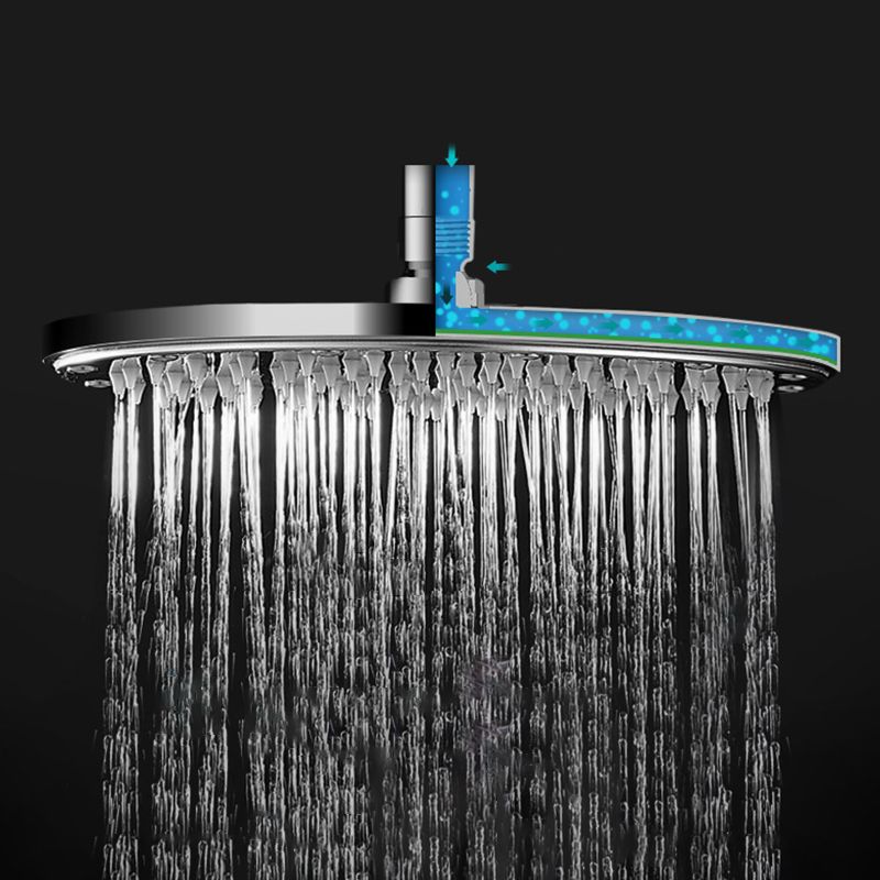 Lisslune | Contemporary Style Shower Head Bathroom Fixed Shower Head with Round and Square Shape